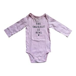 Carter's Pink Long Sleeve Onesie